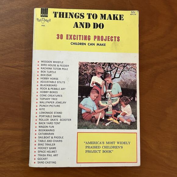 Vintage Things To Make And Do 30 Projects 1965 Retro - Picture 1 of 5